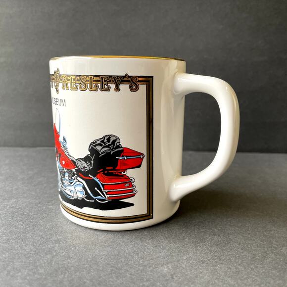 Elvis Presley's Car Museum Motorcycle Mug - Picture 3 of 8